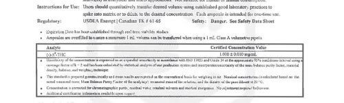 Certificate of Analysis