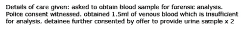 Custody Record